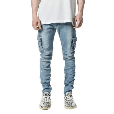 Herrenfracht Skinny Jeans mit Seitentaschen Schnelltrockene Jeans