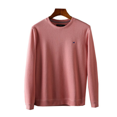 O-Neck gestickte Herren-Rundkragen-Sweater Terry Pullover ohne Ausstattung und Verarbeitung