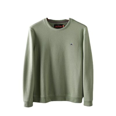 O-Neck gestickte Herren-Rundkragen-Sweater Terry Pullover ohne Ausstattung und Verarbeitung