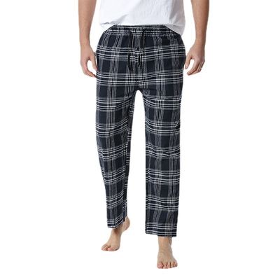 Polyestergewebe Herren-Plaid-Haushosen mit regelmäßiger Passform und Komfort