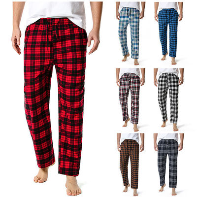 Polyestergewebe Herren-Plaid-Haushosen mit regelmäßiger Passform und Komfort