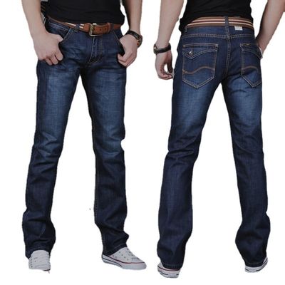 Zipper Fly XMAMLON Stretch Regular Fit Hosen Mode Herren Denim Schlanke Mid Waist Jeans