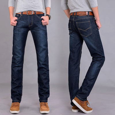 Zipper Fly XMAMLON Stretch Regular Fit Hosen Mode Herren Denim Schlanke Mid Waist Jeans