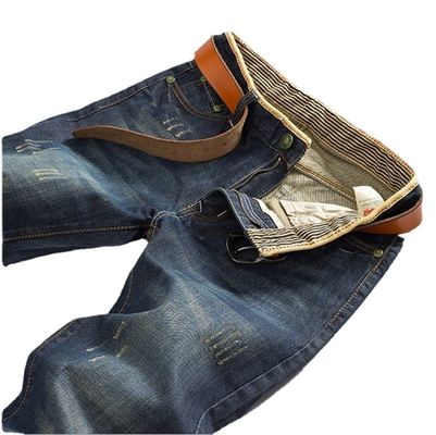 Zipper Fly XMAMLON Stretch Regular Fit Hosen Mode Herren Denim Schlanke Mid Waist Jeans