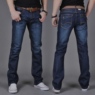 Zipper Fly XMAMLON Stretch Regular Fit Hosen Mode Herren Denim Schlanke Mid Waist Jeans