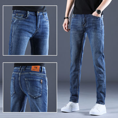 XMAMLON RTS Herrenhosen Gewohnheitliche Jeans mit Waschtechnik und winddichten Technologien