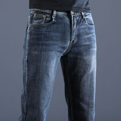 XMAMLON RTS Herrenhosen Gewohnheitliche Jeans mit Waschtechnik und winddichten Technologien