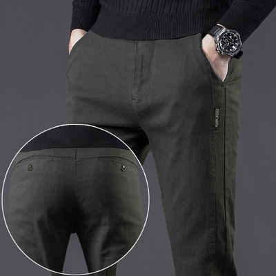 Keine Druckmethoden Herren Casual-Hosen Elastiche Baumwoll-Anzug-Hosen für Herrenbekleidung