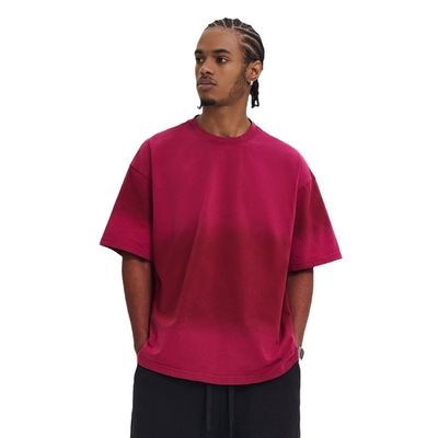 100% Baumwolle Unisex-T-Shirt mit übergroßer Größe