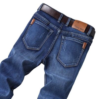 Bequeme und stilvolle XMAMLON RTS Straight Fashion Jeans für Männer in normalen Demin