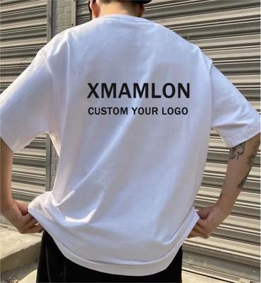 Custom gedruckte Baumwoll-T-Shirts OEM ODM Anti-Schrumpfung Nadeldetektion Plus Größen