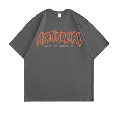 Custom gedruckte Baumwoll-T-Shirts OEM ODM Anti-Schrumpfung Nadeldetektion Plus Größen