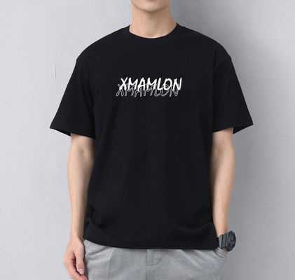 Custom gedruckte Baumwoll-T-Shirts OEM ODM Anti-Schrumpfung Nadeldetektion Plus Größen