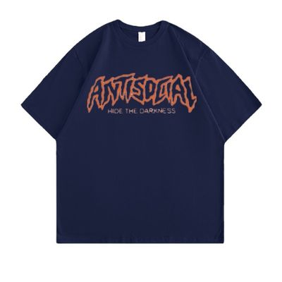 Custom gedruckte Baumwoll-T-Shirts OEM ODM Anti-Schrumpfung Nadeldetektion Plus Größen