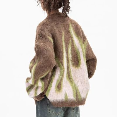 Computer-Bindung Winterflamme Jacquard V-Hals Herren Pullover für den bequemen Komfort