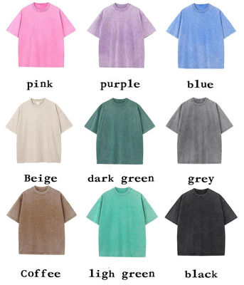 Loose Version 100% Baumwolle 230G Schwergewichts gewaschen Straßenkleidung T-Shirt für übergroße Männer