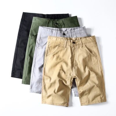 Polyester Stoff Loose Fit Workout Shorts für Männer mit einfachem und soliden Farbdesign