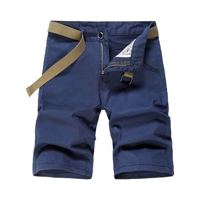 Polyester Stoff Loose Fit Workout Shorts für Männer mit einfachem und soliden Farbdesign