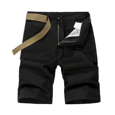 Polyester Stoff Loose Fit Workout Shorts für Männer mit einfachem und soliden Farbdesign
