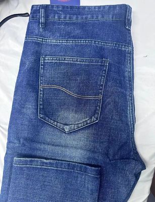 80% Baumwolle Straight-Leg Pants Denim Herren Jeans für Männer und Frauen Stil Straight-Leg
