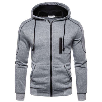 Casual Jacket mit Reißverschluss, Pullover, Sweatshirt aus Baumwollstoff für Männer