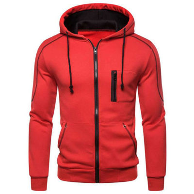 Casual Jacket mit Reißverschluss, Pullover, Sweatshirt aus Baumwollstoff für Männer