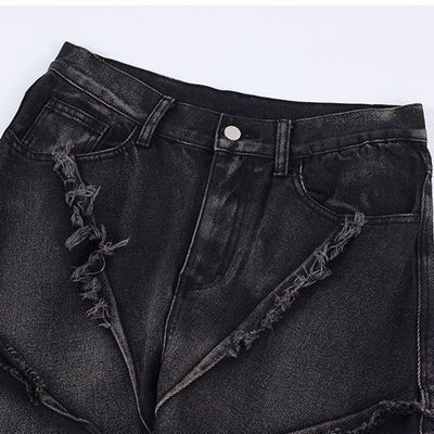Bagi Herren Jeans in XMAMLON RTS mit Zip Placket Fly Öffnung und Damage Blau