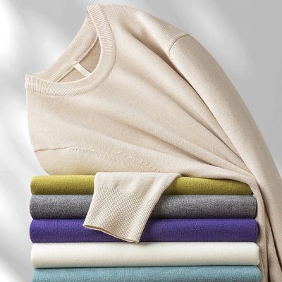 Männer Merino Wolle Strickware Stilvolle Lyocell Jumper Custom Solid Pullover Kaschmir Cardigan