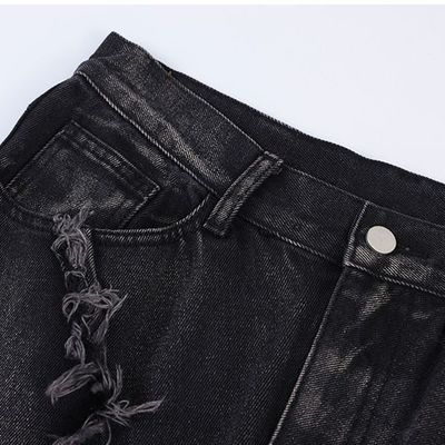Bagi Herren Jeans in XMAMLON RTS mit Zip Placket Fly Öffnung und Damage Blau