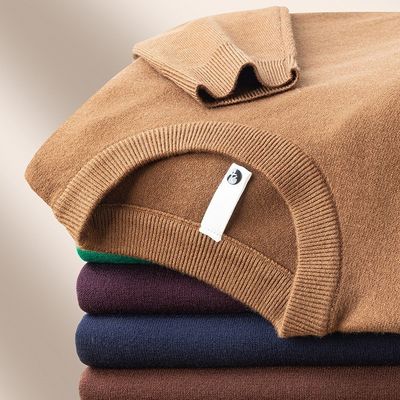 Männer Merino Wolle Strickware Stilvolle Lyocell Jumper Custom Solid Pullover Kaschmir Cardigan