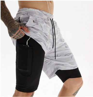 Chemische Fasermischung Elastische Waist Shorts für Männer zum schnellen Trocknen und Custom Print