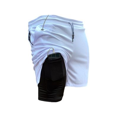 Chemische Fasermischung Elastische Waist Shorts für Männer zum schnellen Trocknen und Custom Print