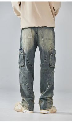 Herren Jeans Gepäckhosen Normal fit Mittelkissen Gepäckhosen zum Großverkauf
