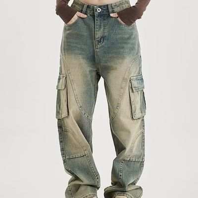Herren Jeans Gepäckhosen Normal fit Mittelkissen Gepäckhosen zum Großverkauf