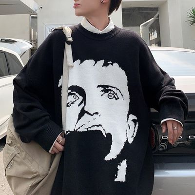 Standard-Woll-Herbst-Pullover Herren-Pullover mit Jacquard-Cartoon-Muster