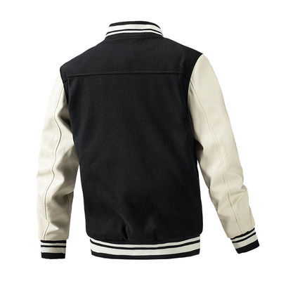 Winter-Stand-up-Halsband Quilted Jacket für kundenspezifische Probe Männer Baseball Jacket