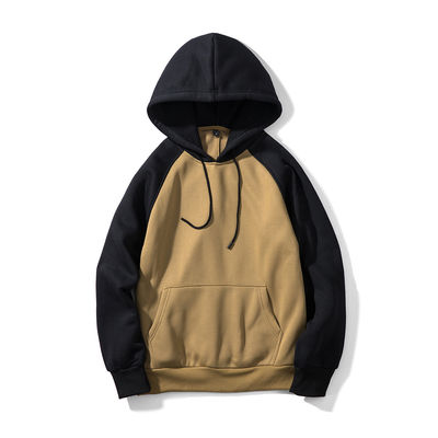 Männer-Sweatshirt mit Kapuze Winter Streetman Loose Weißfleece mit Custom Print