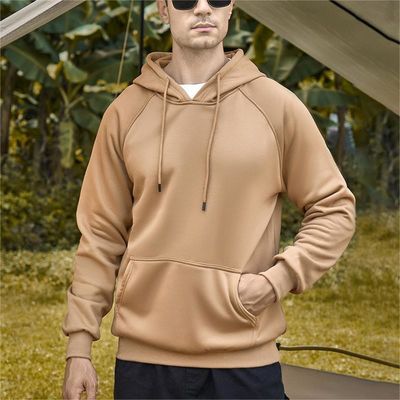 Männer-Sweatshirt mit Kapuze Winter Streetman Loose Weißfleece mit Custom Print