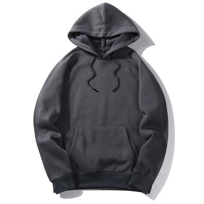 Männer-Sweatshirt mit Kapuze Winter Streetman Loose Weißfleece mit Custom Print
