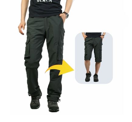 Mittellange Taille XMAMLON RTS Abnehmbare Casual-Hosen Herren Outdoor-Schnelltrocknungs-Sweatpants