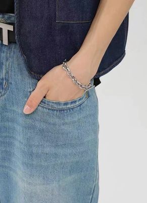 Gewebte Polyester/Baumwolle Herrenstraight Blue Jeans mit Digitaldruck