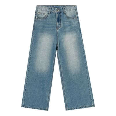 Gewebte Polyester/Baumwolle Herrenstraight Blue Jeans mit Digitaldruck