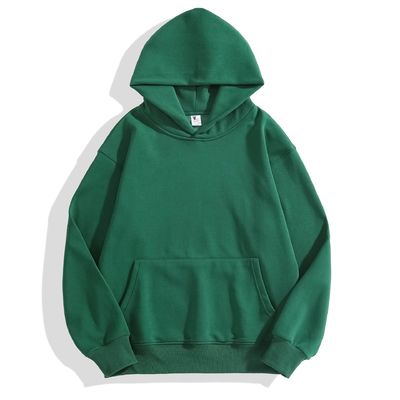Winter-Plain Hoodies Männer Hoodie Dicke enge Fleece Drop Schulter Hoodie Baumwolle XS-4XL 480g