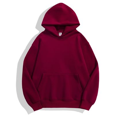 Winter-Plain Hoodies Männer Hoodie Dicke enge Fleece Drop Schulter Hoodie Baumwolle XS-4XL 480g