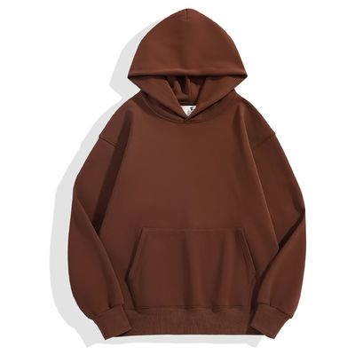 Winter-Plain Hoodies Männer Hoodie Dicke enge Fleece Drop Schulter Hoodie Baumwolle XS-4XL 480g