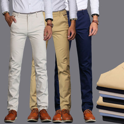 Gewirkte Baumwollhosen für Männer in Khaki-Farbe von XMAMLON RTS