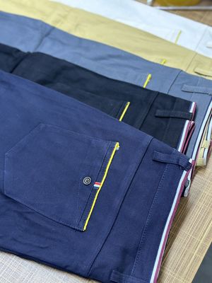 Gewirkte Baumwollhosen für Männer in Khaki-Farbe von XMAMLON RTS