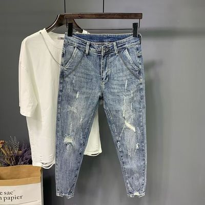 WASCHED Designer Herrenhosen Jeans Schlanke Hosen für Männer Schnitt Waren auf Lager