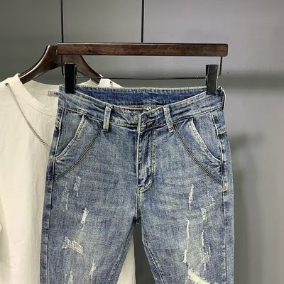 WASCHED Designer Herrenhosen Jeans Schlanke Hosen für Männer Schnitt Waren auf Lager