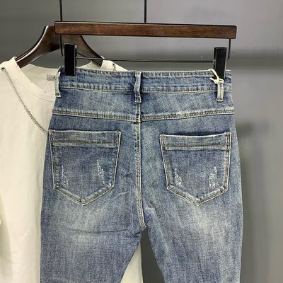 WASCHED Designer Herrenhosen Jeans Schlanke Hosen für Männer Schnitt Waren auf Lager